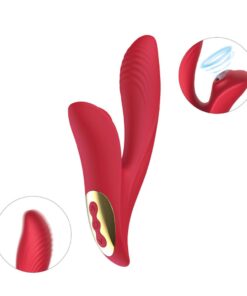 cloves -Vibrador com estimulo no ponto G e pulsação no clitóris- 10 intensidades (5891) vermelho