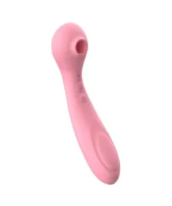 vibrador duplo estimula o ponto G e com pulsação no clitóris (2318) rosa