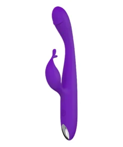 Vibrador ponto G com estimulador clitoriano slug 10 intenseidades (1229) roxo