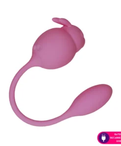Vibrador formato de coelho com pulsação no clitóris e cápsula vibratória 14 intensidades (1325)