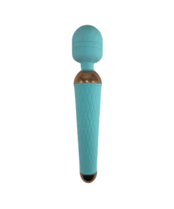 Claudia -VIBRADOR VARINHA MÁGICA AVELUDADA- 10 INTENSIDADES (1021) azul