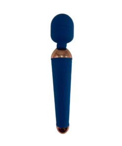 Claudia -VIBRADOR VARINHA MÁGICA AVELUDADA- 10 INTENSIDADES (1021) azul escuro