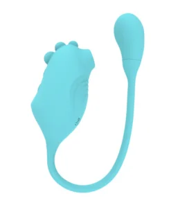 Vibrador formato de dinossauro com pulsação no clitóris e cápsula vibratória 9 intensidades (1324)