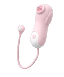 Cápsula vibratória em formato de cachorro 10 intensidades (1503) rosa