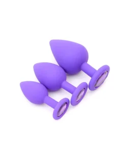 Kit Plug Anal 3 Peças (1060) roxo