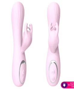 Alce -Vibrador com estimulo no ponto g e clitóris- 12 intensidades (4058) rosa