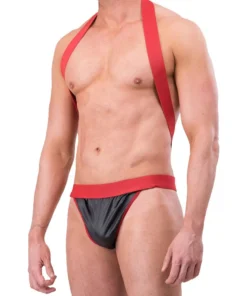Suspensório Preto E Vermelho Sexy Fantasy (1201)