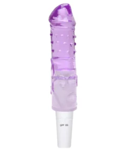 Benjamim -Vibrador Bastão formato de Pênis em jelly- 01 intensidade (6174) roxo