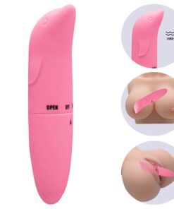 Gregori -VIBRADOR PONTO G GOLFINHO AVELUDADO 01 intensidade- rosa