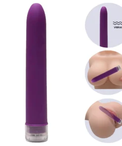 César -Vibrador Personal Toque Aveludado 17 X 2,5Cm- multivelocidade (007) ROXO