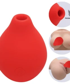 Vibrador clitoriano com pulsação 10 intensidades (7874) vermelho