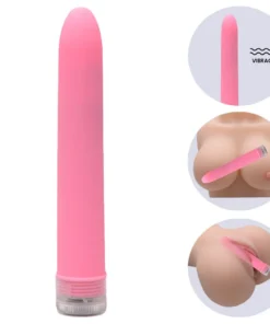 César -Vibrador Personal Toque Aveludado 17 X 2,5Cm- multivelocidade (007) ROSA