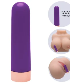 Bullet -Cápsula Vibratória lisa com 10 intensidades (117) ROXO
