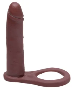 Anel Pênis De Borracha Maciça 11 X 2,5Cm Prazer E Cia (ACPCH) MARROM