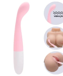 Mathy -Vibrador Ponto G aveludado com 10 intensidades (186) ROSA