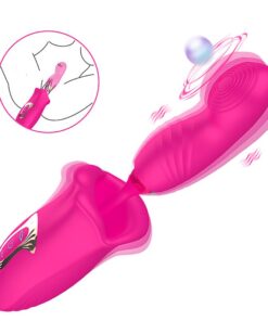 Vibrador de Pulsação Formato de Boca com Dedilhar / Tapping - SI (V3)