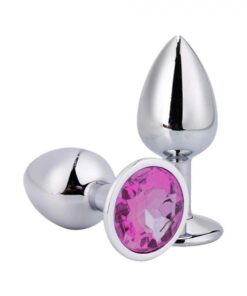 PLUG ANAL COM JOIA redonda tamanho – p (5845) Rosa