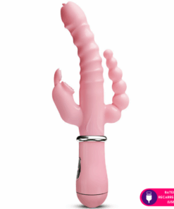 Danilo -Vibrador Estimulação Tripla – Recarregável (1083) rosa