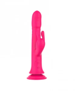 VIBRADOR PONTO G E ESTIMULO CLITORIANO RABBIT com ventosa (V4)