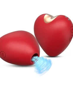 coração -Vibrador de clitóris com pulsação- 10 intensidade (2122)