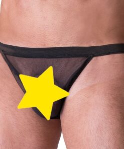 Cueca Sensual em Tule Preto Sexy Fantasy (1300)