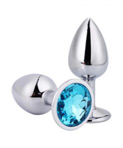 PLUG ANAL COM JOIA redonda tamanho – p (5845) Azul Céu