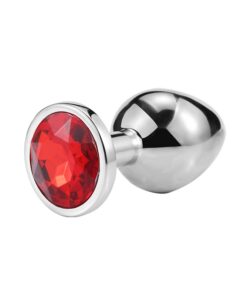 PLUG ANAL COM JOIA redonda tamanho – M (5846) vermelho