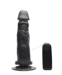 Welber -PÊNIS COM VIBRAÇÃO E VENTOSA 17,5X 3,9CM (G7SBCVBL) PRETO